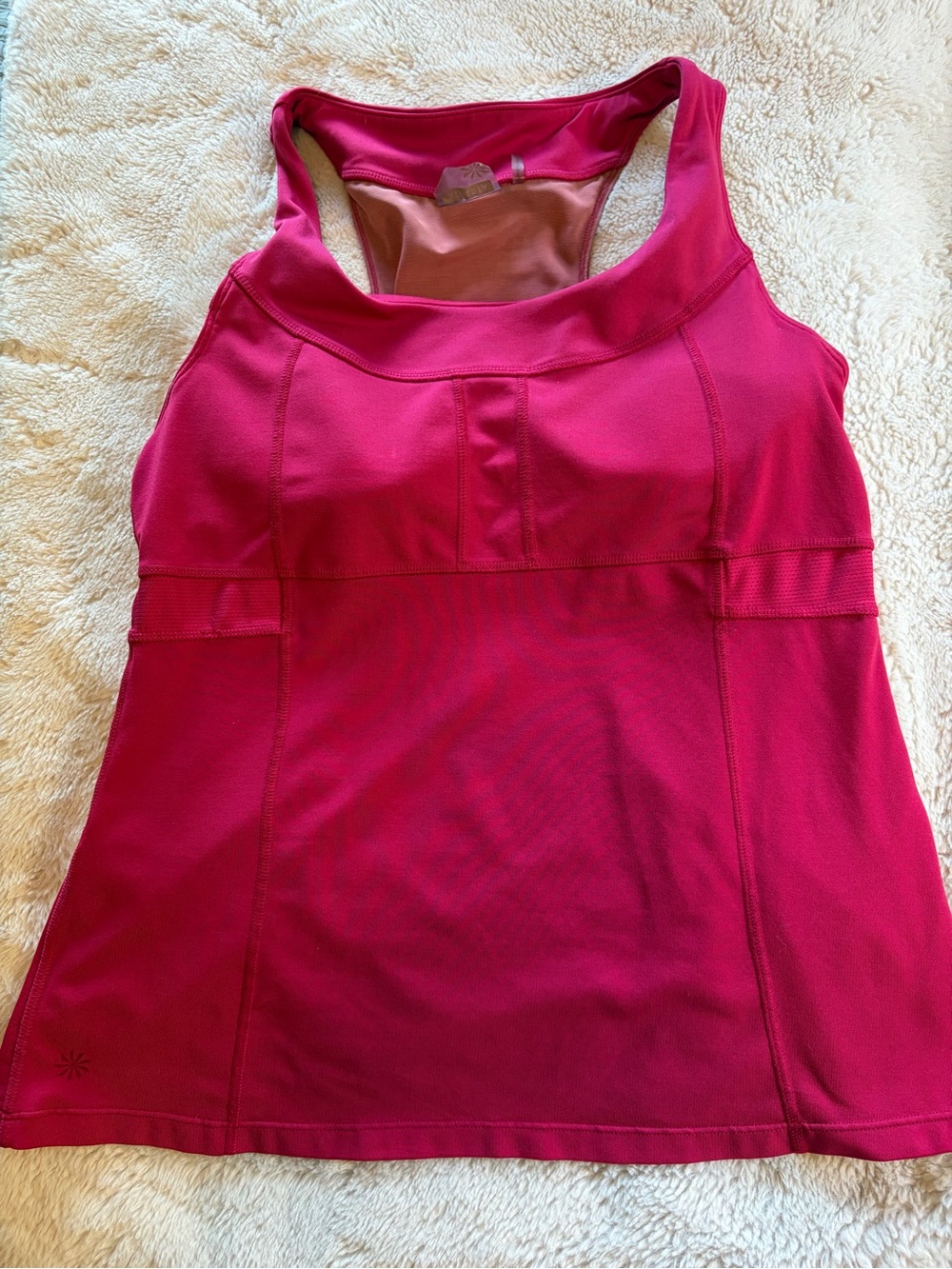 Athleta raspberry colored tank top large